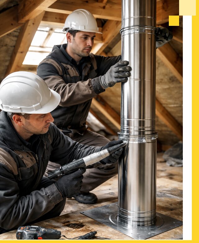 Монтаж дымоходов для каминов в Выксе с гарантией качества