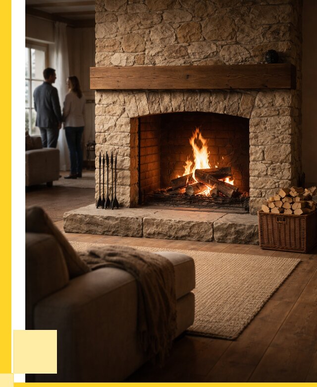 Открытые камины под ключ в Выксе от 155550 р. ЭриданВкс