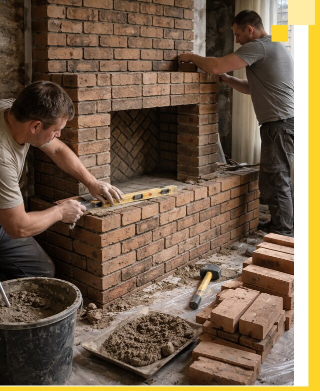 Изготовление и установка кирпичных каминов в Выксе