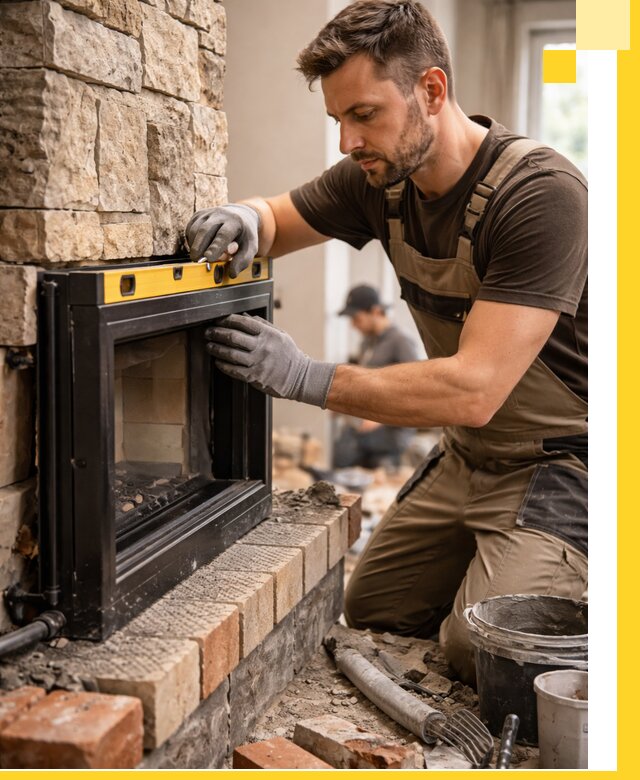 Дровяные камины под ключ в Выксе: монтаж, обустройство