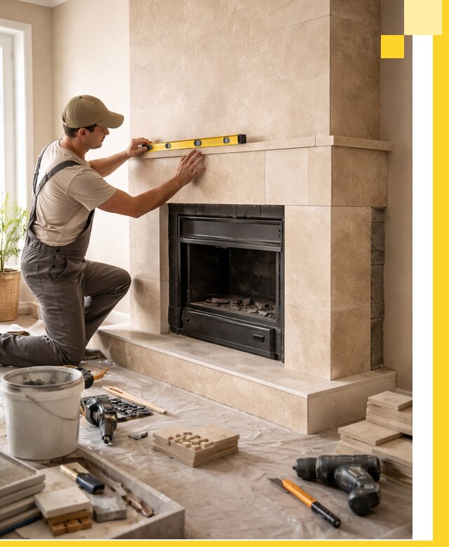 Установка и монтаж каминов в частном доме под ключ в Выксе