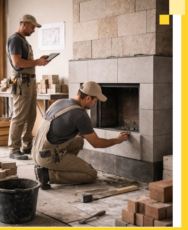 Индивидуальные проекты каминов и каминных систем в Выксе