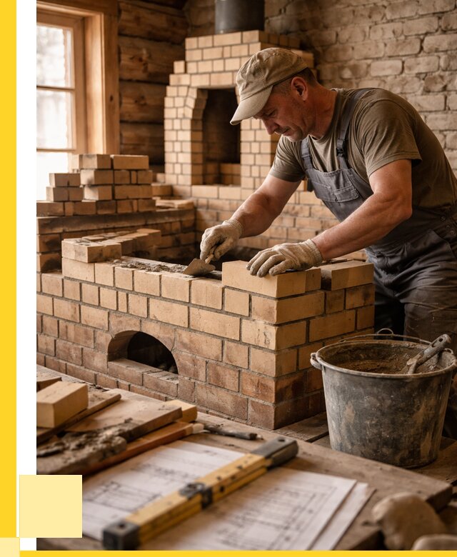 Кладка печей из кирпича в Выксе цены от 31110 р. - ЭриданВкс