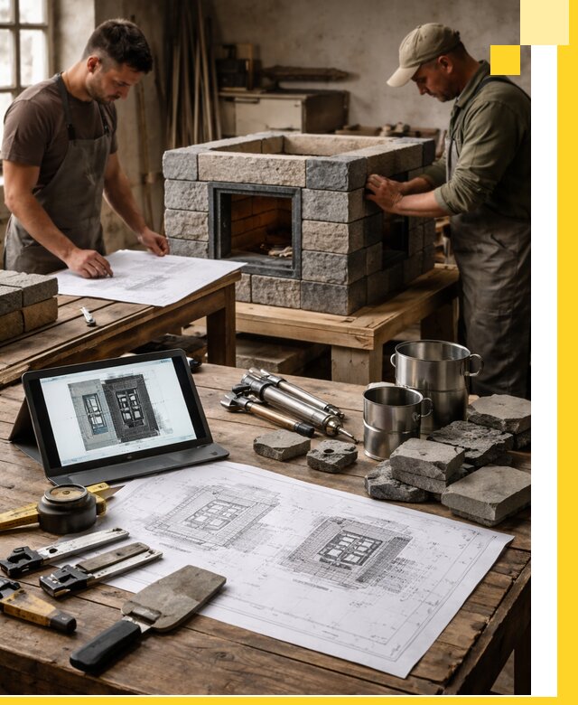 Разработка проектов печей с согласованием и монтажом в Выксе