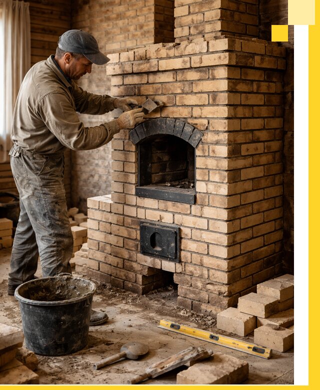 Кирпичные печи под ключ в Выксе: проектирование и кладка