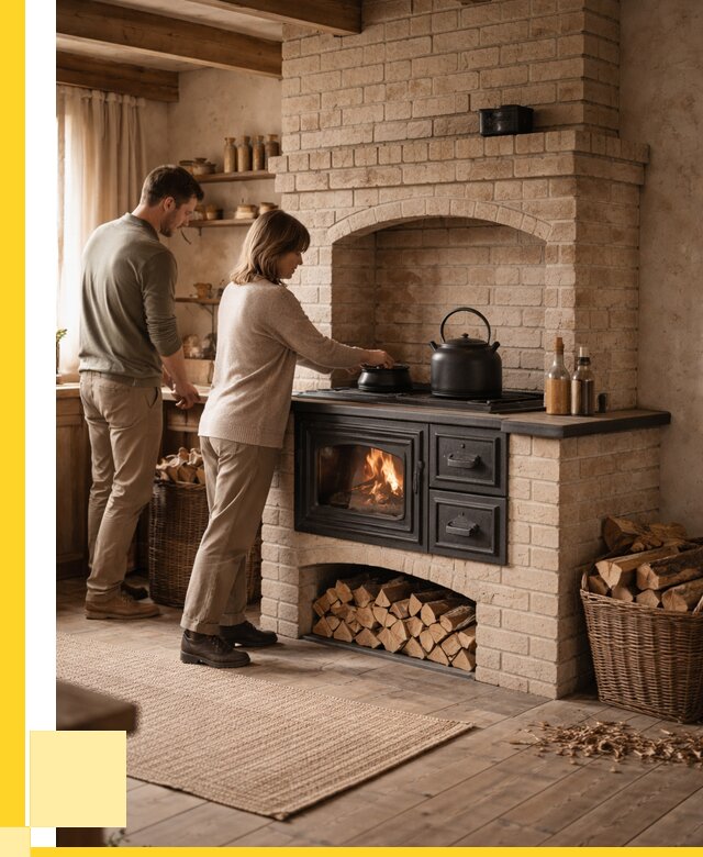 Печи с плитой в Выксе от 46665 р. | ЭриданВкс — кирпичная печь