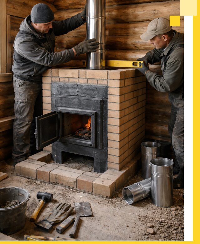 Проектирование, изготовление и установка банных печей в Выксе