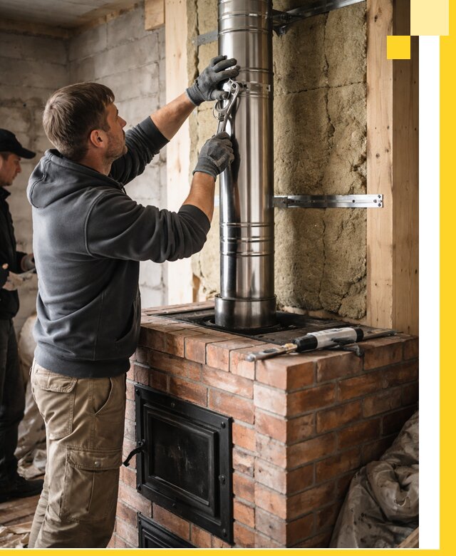 Изготовление и монтаж печей и дымоходов под ключ в Выксе