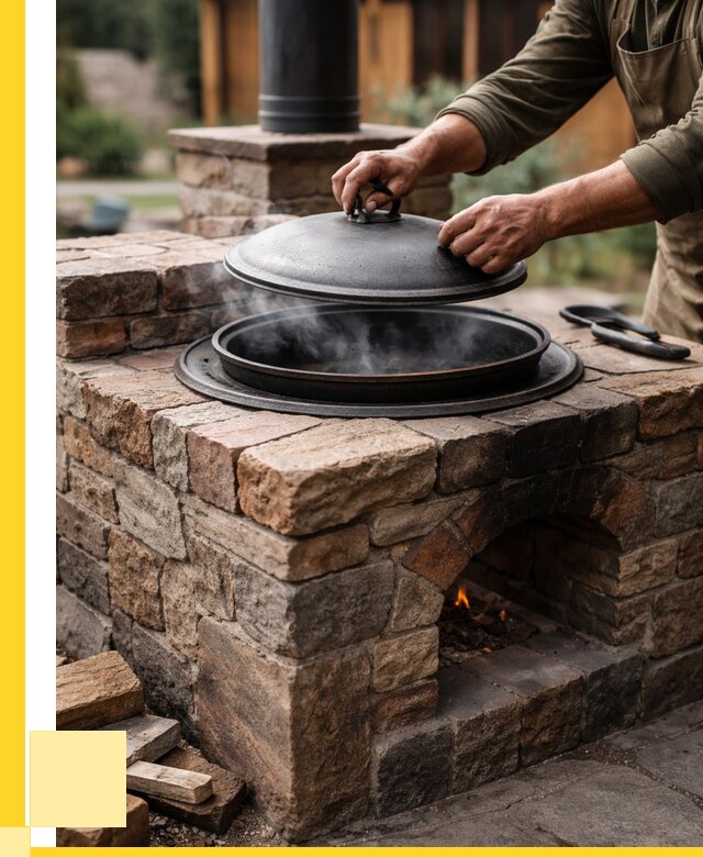 Печи для казана в Выксе по цене от 18666 р. | ЭриданВкс