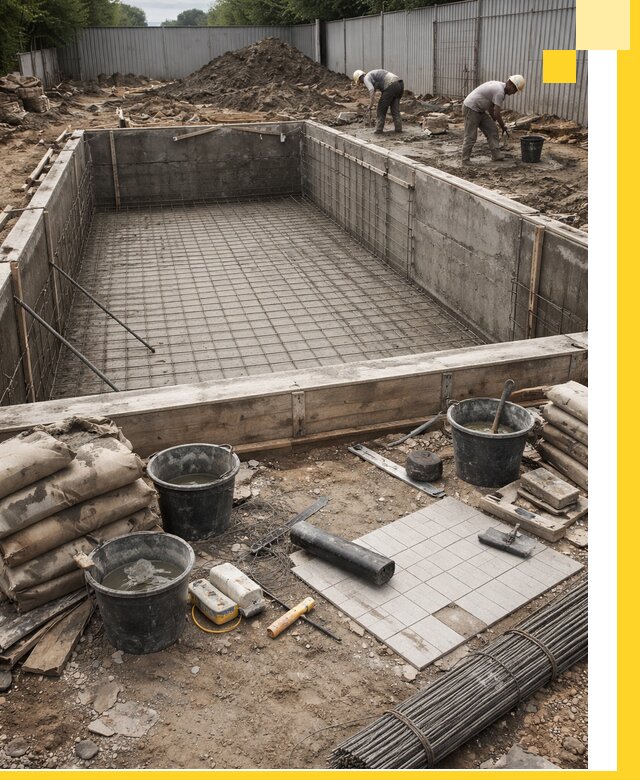 Строительство бассейнов под ключ в Выксе, дизайн и монтаж