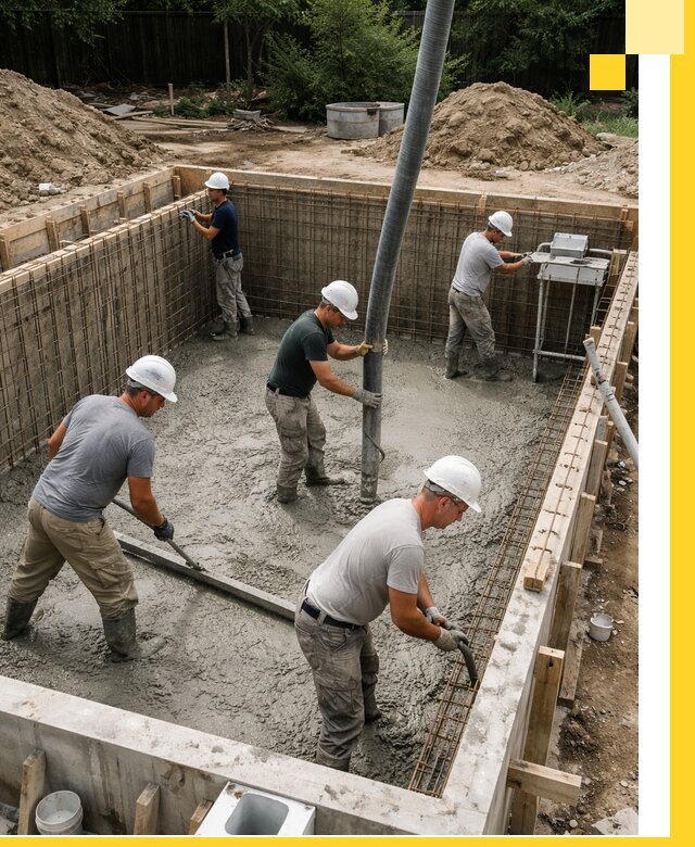 Строительство бетонных бассейнов под ключ в Выксе