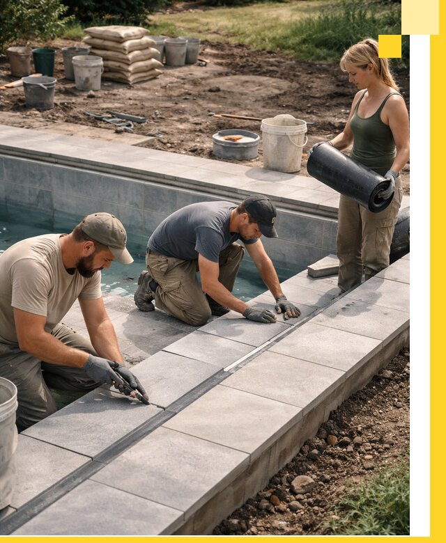 Строительство и монтаж уличных бассейнов под ключ в Выксе