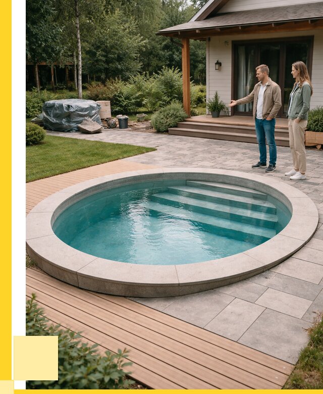 Бассейн на даче под ключ в Выксе от 207400 р., ЭриданВкс