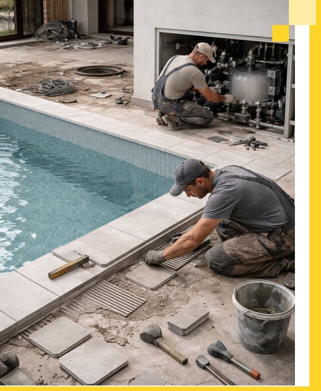 Строительство и монтаж бассейнов в коттедже в Выксе