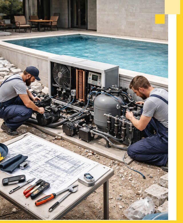 Проектирование и монтаж бассейнов с подогревом в Выксе