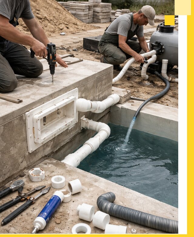 Строительство скиммерных бассейнов под ключ в Выксе