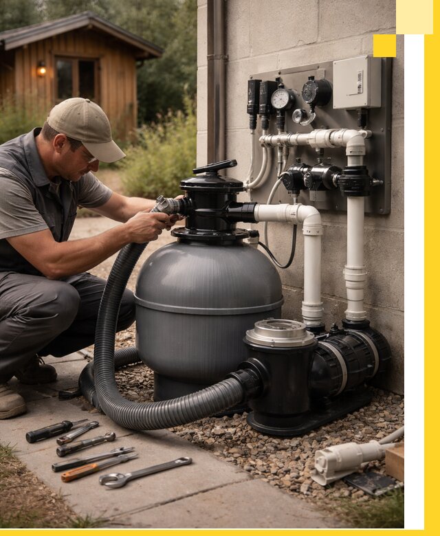 Продажа и монтаж фильтров и насосов для бассейнов в Выксе