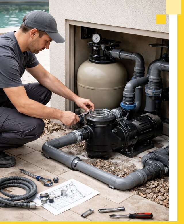 Поставка, монтаж и сервис насосов для бассейнов в Выксе