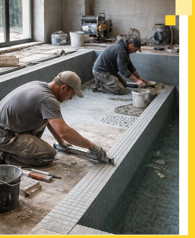 Строительство бассейна в частном доме в Выксе под ключ