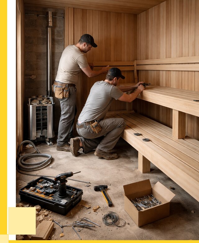 Монтаж саун под ключ в Выксе от 124440 р. | ЭриданВкс