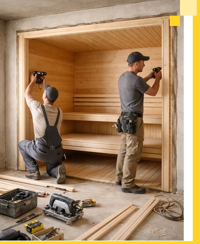 Монтаж саун под ключ в Выксе — проектирование и установка