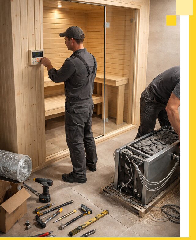 Поставка, установка и монтаж электрических саун в Выксе