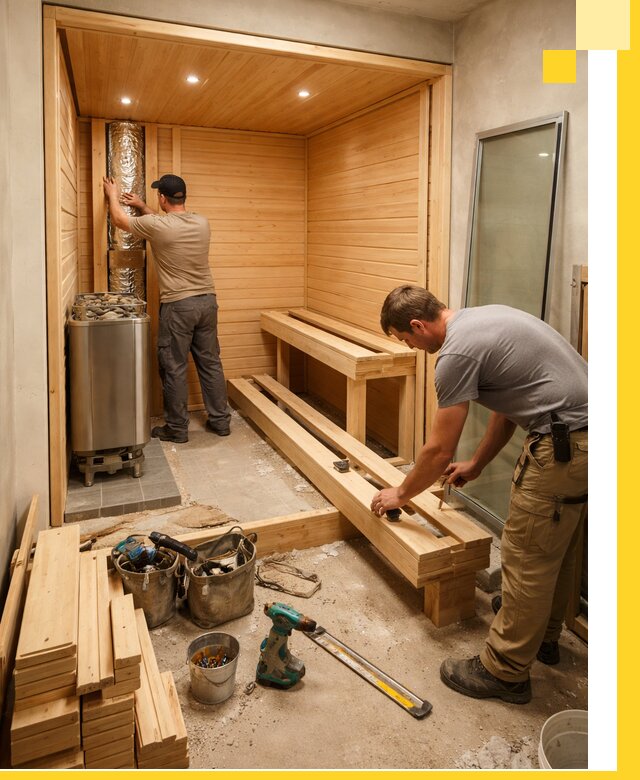 Проектирование и установка домашних саун под ключ в Выксе