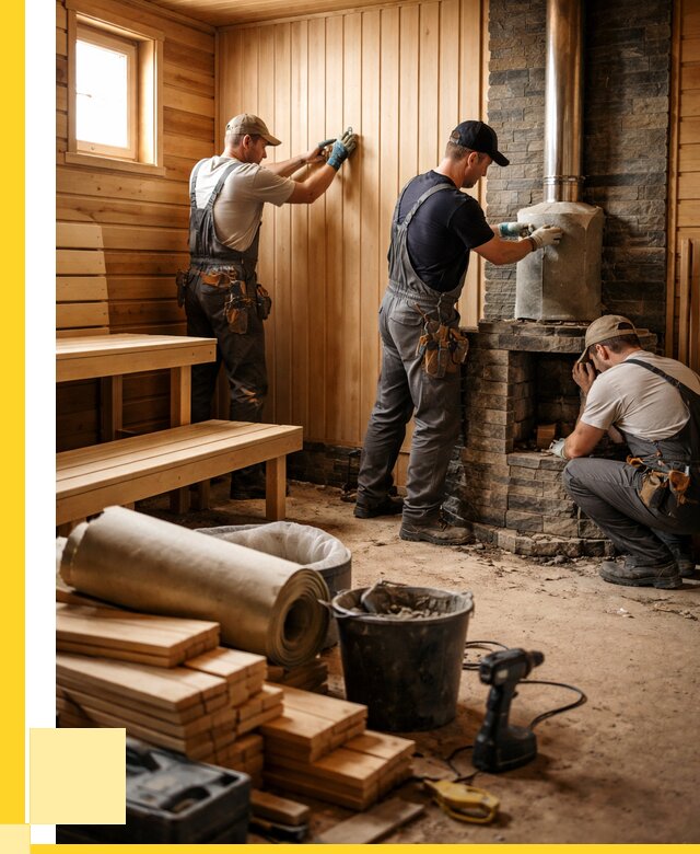 Ремонт бань под ключ в Выксе от 46665 р. | ЭриданВкс