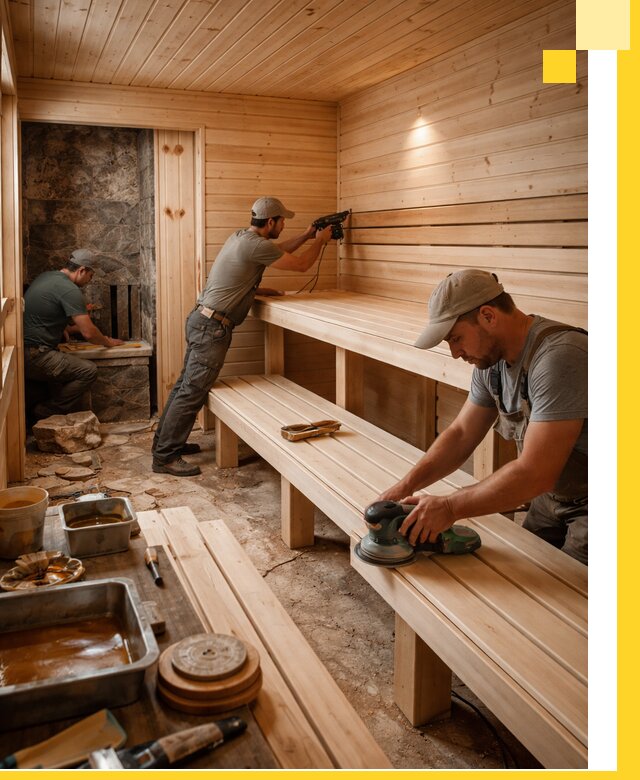 Профессиональная отделка бань в Выксе под ключ, с гарантией