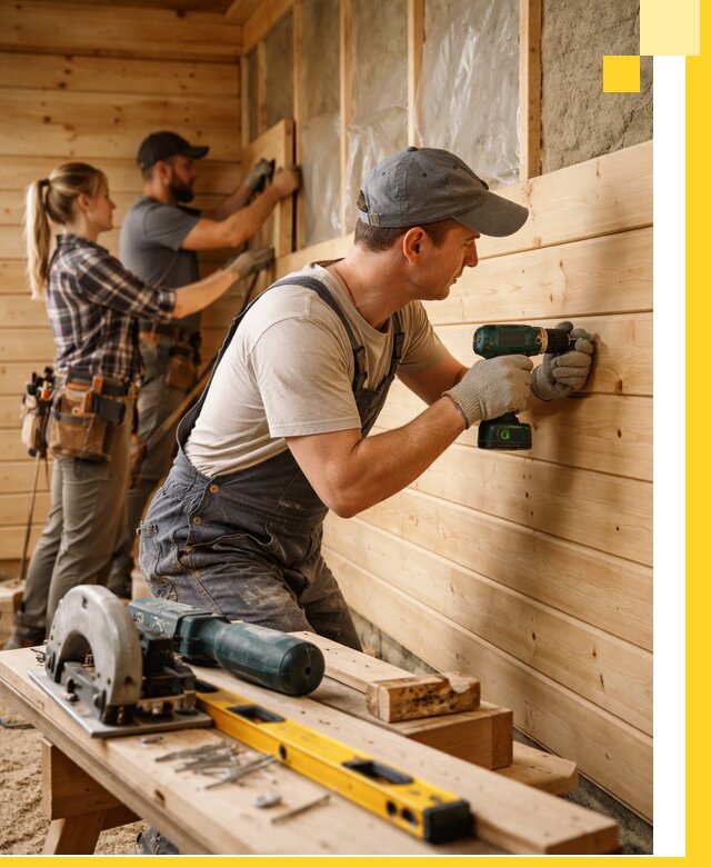 Обшивка бань под ключ в Выксе: отделка стен и потолков