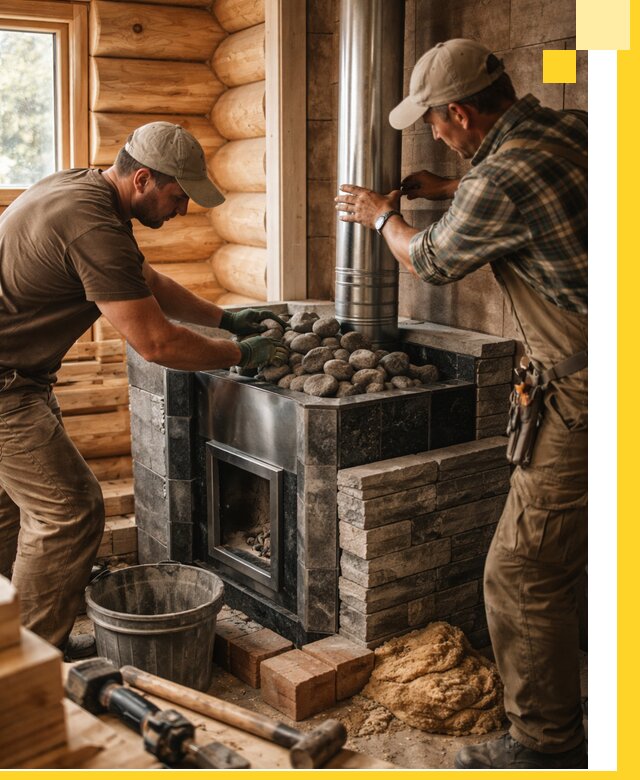 Строительство и отделка русских бань под ключ в Выксе