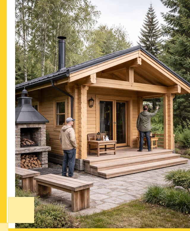 Деревянные бани под ключ в Выксе от 466650 р. | ЭриданВкс