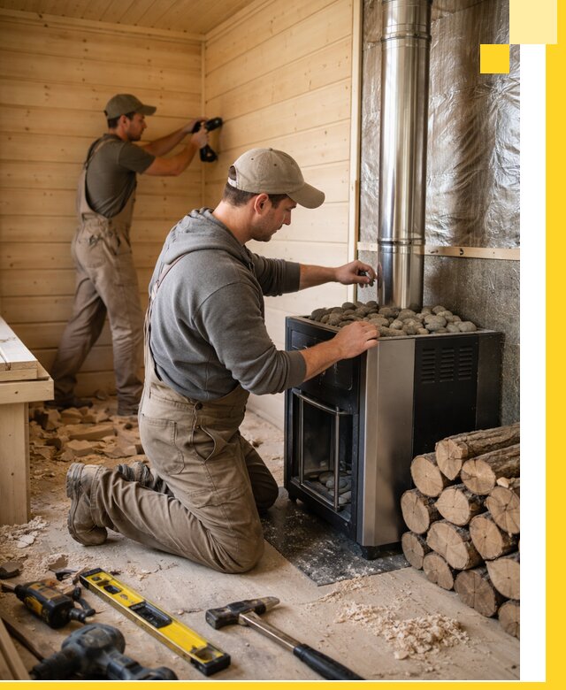 Строительство деревянных бань под ключ в Выксе проекты и монтаж