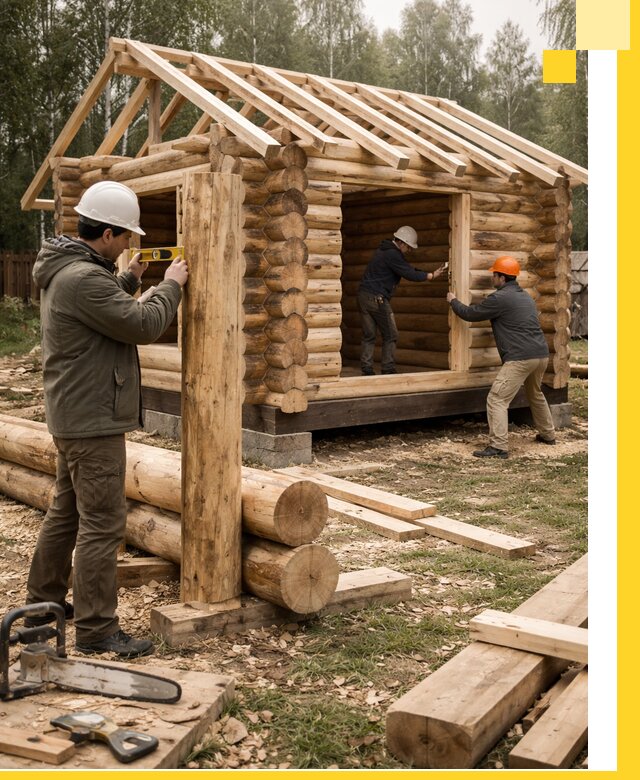 Строительство бань для дачи под ключ в Выксе с доставкой и монтажом