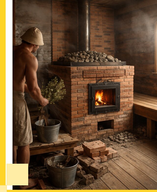 Кирпичные банные печи в Выксе от 93330 р. | ЭриданВкс