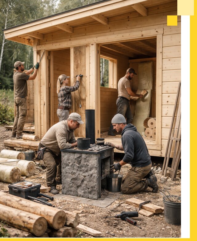 Купить баню под ключ в Выксе строительство монтаж отделка