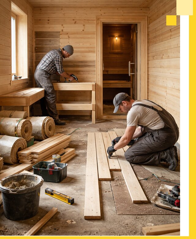 Индивидуальный проект бани с комнатой отдыха под ключ в Выксе