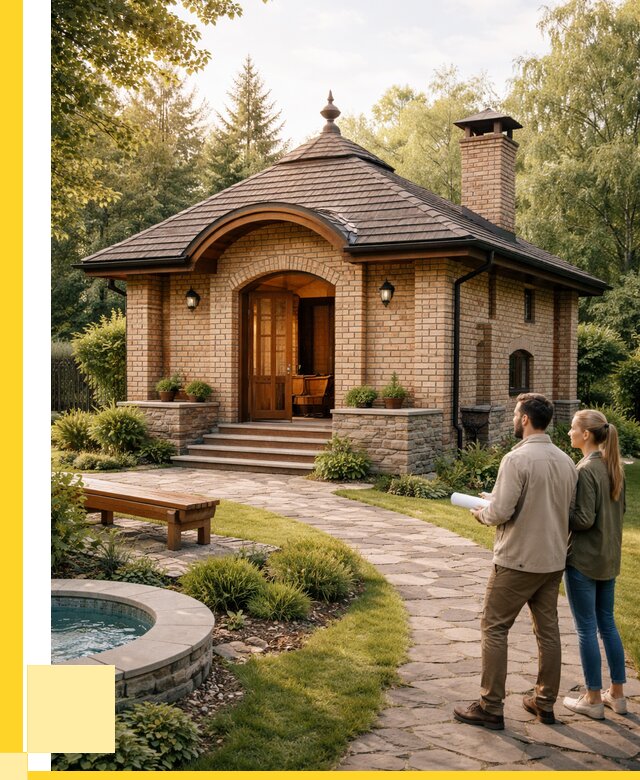 Проект кирпичной бани в Выксе от 31110 р. | ЭриданВкс