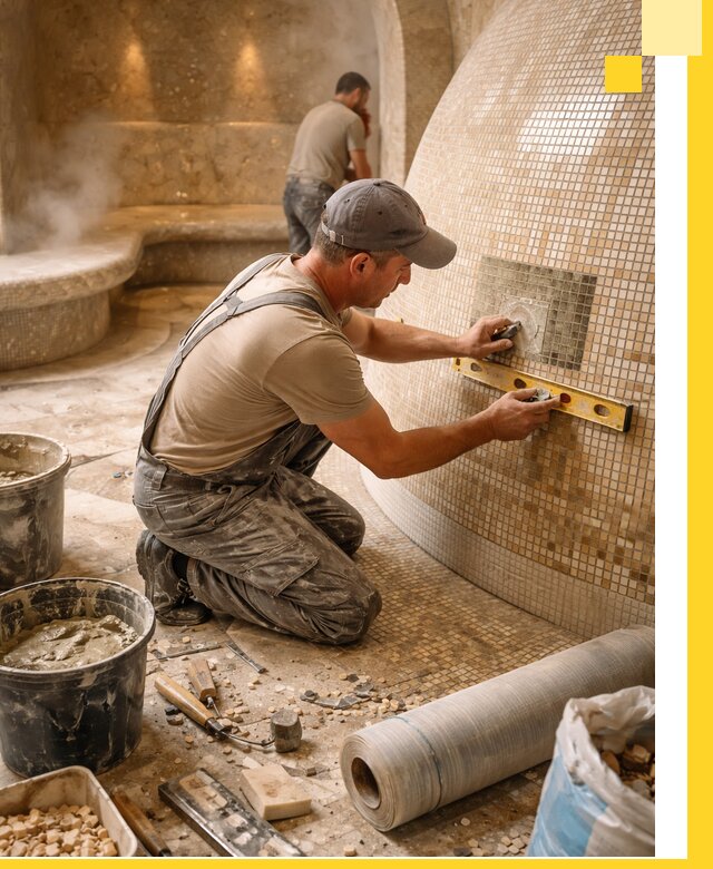 Хамам под ключ в Выксе: проектирование, строительство, отделка