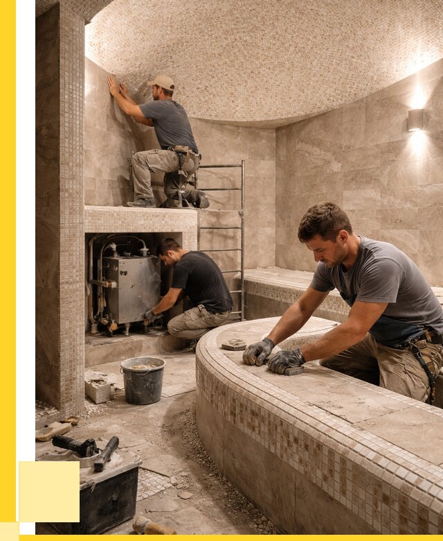 Монтаж хамамов под ключ в Выксе от 259250 р. ЭриданВкс