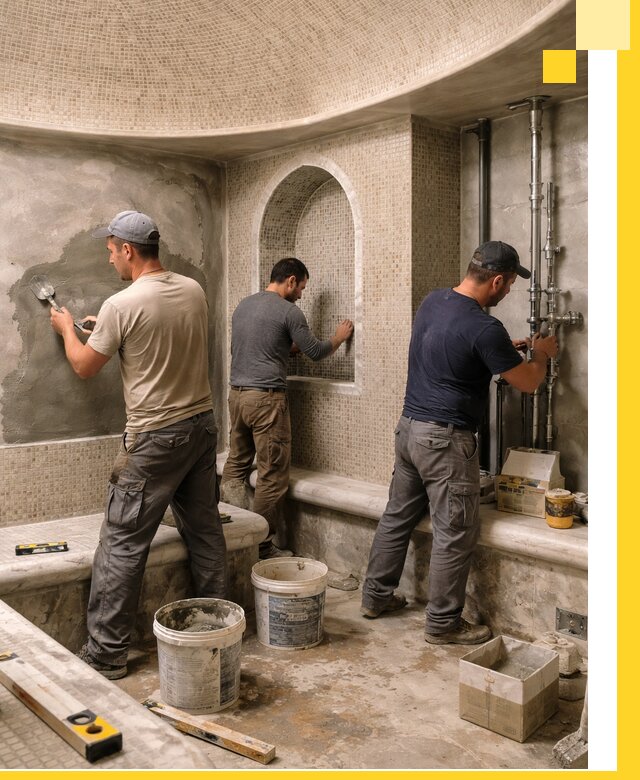 Профессиональный монтаж хамамов под ключ в Выксе с гарантией