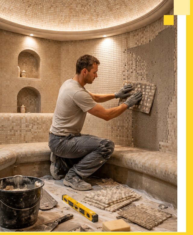 Устройство и монтаж домашнего хамама под ключ в Выксе