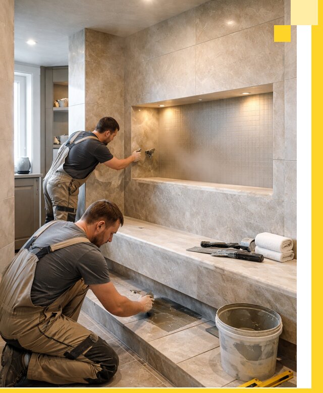 Профессиональное строительство хамама в квартире в Выксе