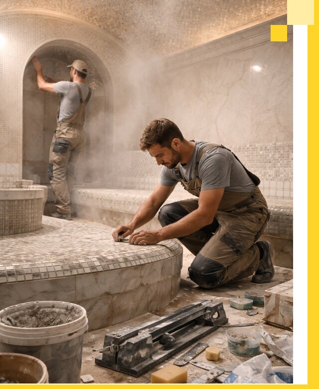 Профессиональный дизайн хамама и SPA под ключ в Выксе