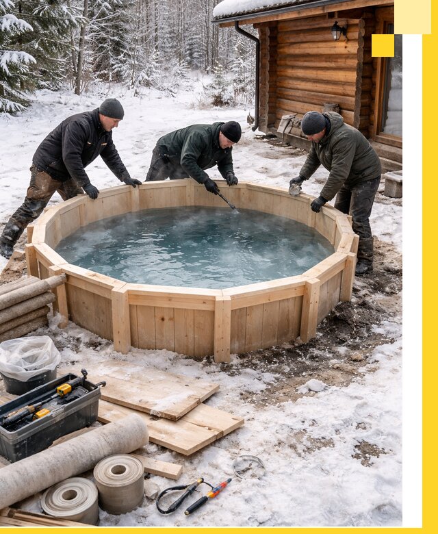 Изготовление и установка ледяных купелей под ключ в Выксе